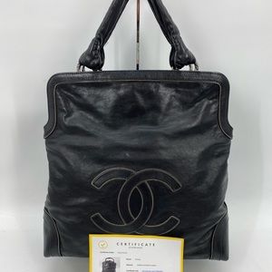 Chanel Soho Metal leather East West tote bag